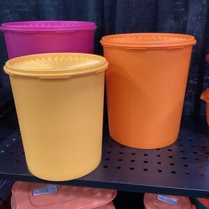 Tupperware Servalier Canisters - set of 3 in a variety of sizes